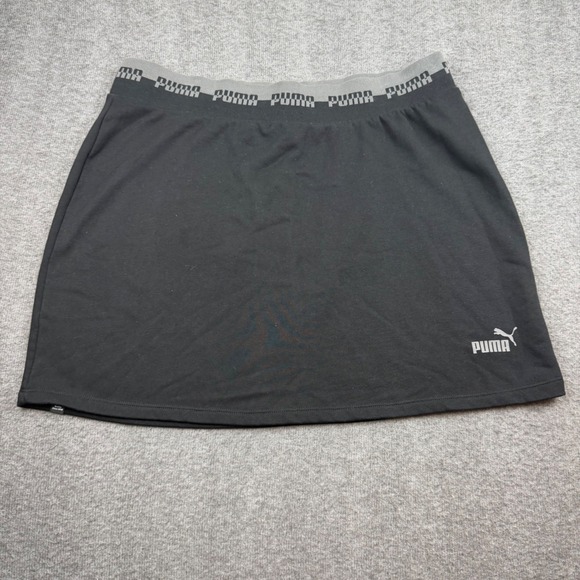 Puma Pants - Puma Skort Womens XL Black French Terry Athletic Logo 585915-51